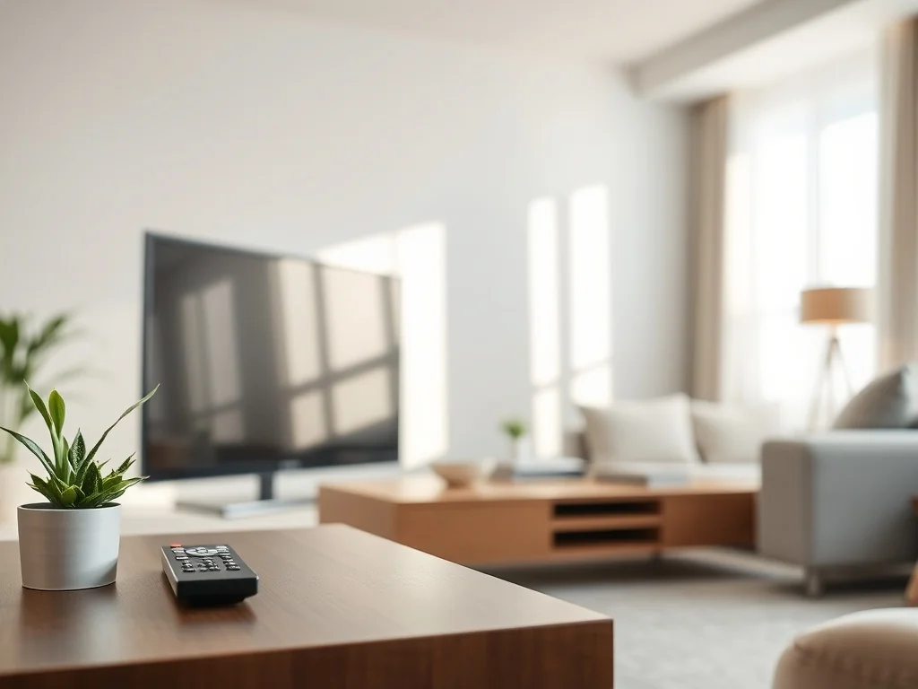 Elegancki telewizor Hisense w nowoczesnym salonie, podkreślający domowy komfort i codzienne użytkowanie sprzętu RTV.